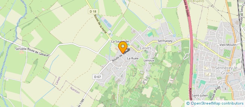 localisation de l'entreprise LIPSTOWN  LAIVES