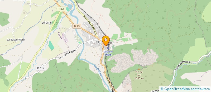 localisation de l'entreprise LIRA'LUC  LUC-EN-DIOIS