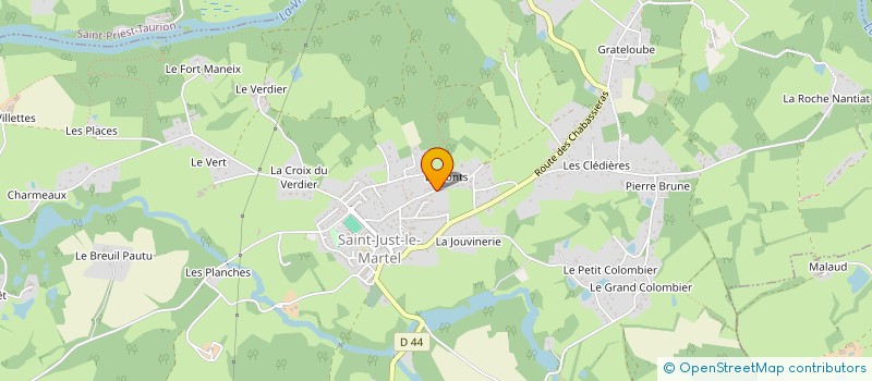localisation de l'entreprise LIRAC IMMO à SAINT-JUST-LE-MARTEL
