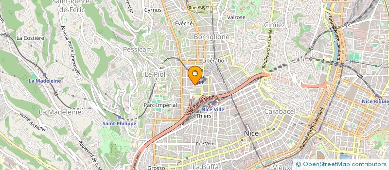 localisation de l'entreprise LIRALU à NICE