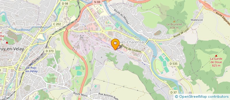 localisation de l'entreprise LIRAMA  BRIVES-CHARENSAC