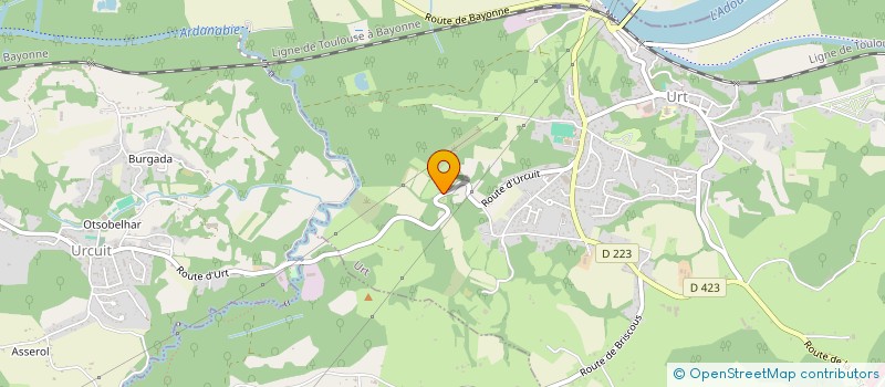 localisation de l'entreprise LIRANJA  URT