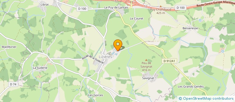localisation de l'entreprise LIRE A LA LIZIERES DE L'ART  LIZIERES