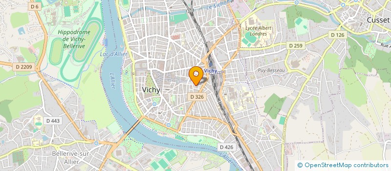 localisation de l'entreprise LIRE ECRIRE SOLIDARITE - ACTION CONTRE L'ILLETRISME à VICHY