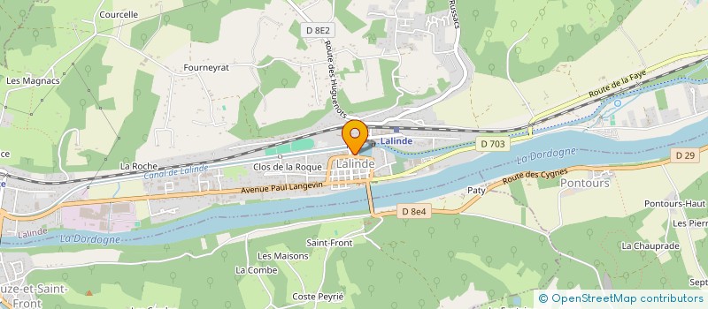 localisation de l'entreprise LIRE ET RELIRE  LALINDE