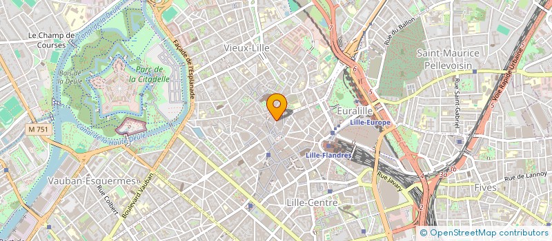 localisation de l'entreprise LIRO PADELUNE  ROUBAIX