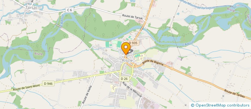 localisation de l'entreprise LIROSE  RISCLE