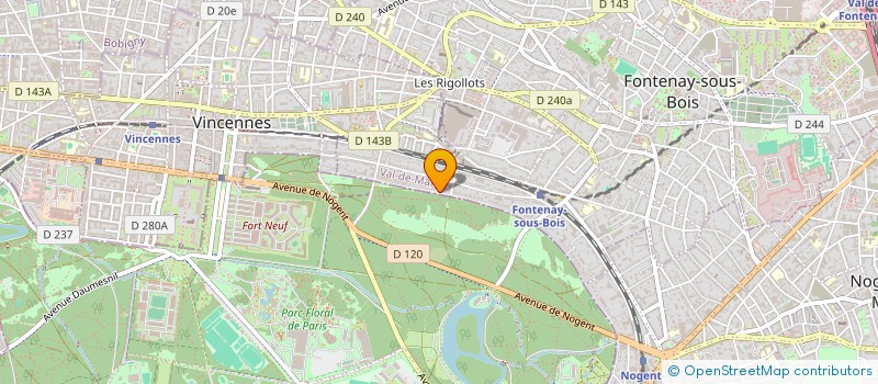 localisation de l'entreprise LIRV à FONTENAY-SOUS-BOIS