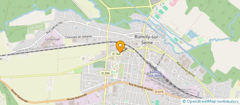 localisation de l'entreprise LIRYC à ROMILLY-SUR-SEINE