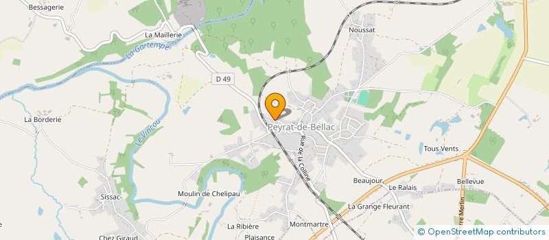 localisation de l'entreprise LIS à PEYRAT-DE-BELLAC