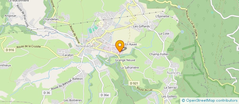 localisation de l'entreprise LIS  NOVALAISE