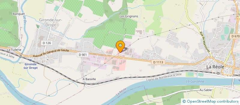 localisation de l'entreprise LISA  LA REOLE