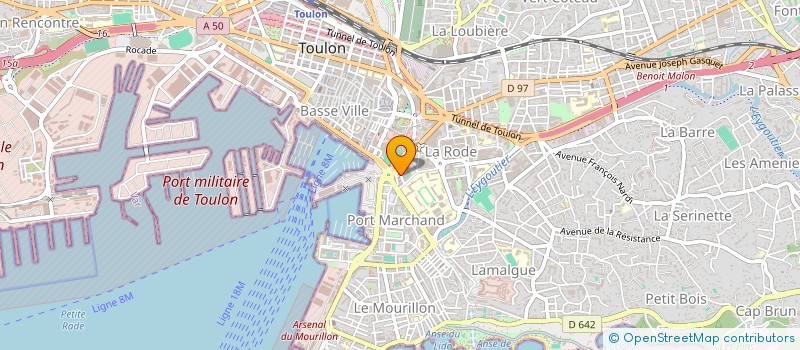 localisation de l'entreprise LISA  TOULON