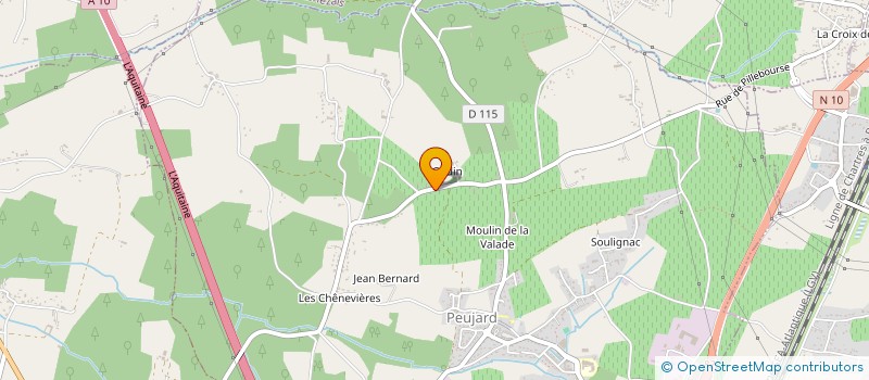 localisation de l'entreprise LISA  PEUJARD