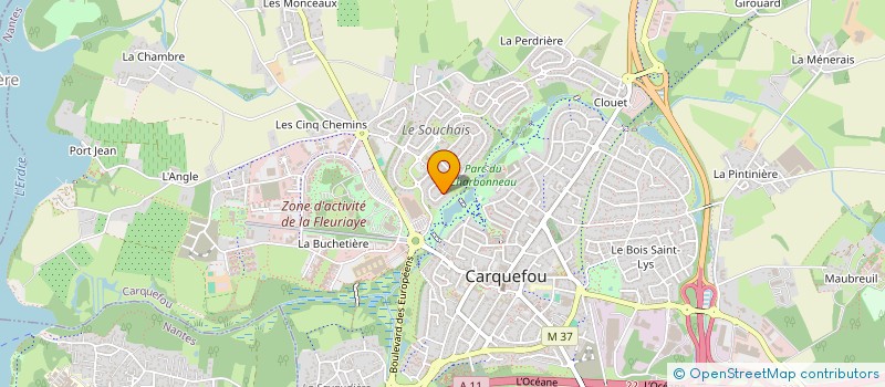 localisation de l'entreprise LISA  CARQUEFOU