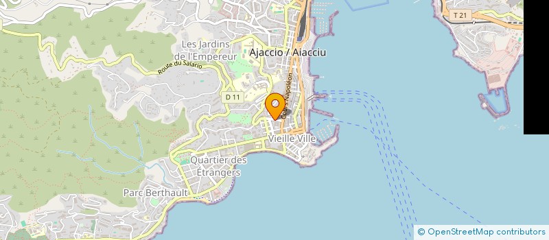 localisation de l'entreprise LISA  AJACCIO
