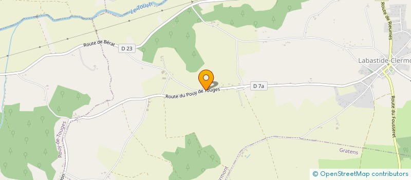 localisation de l'entreprise LISA  LABASTIDE-CLERMONT