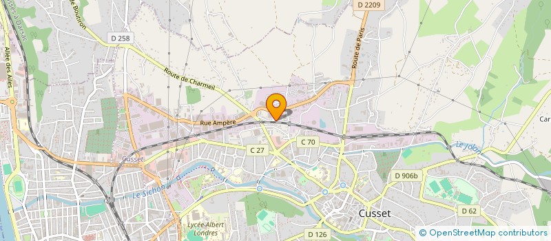 localisation de l'entreprise LISA à CUSSET
