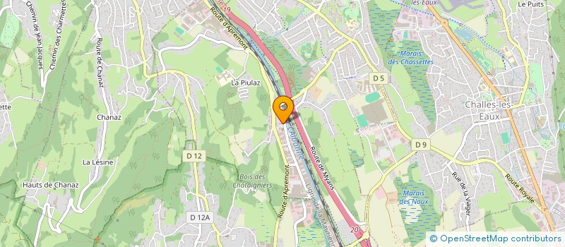 localisation de l'entreprise LISA  LA RAVOIRE