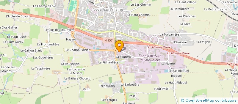 localisation de l'entreprise LISA  NOYAL-SUR-VILAINE