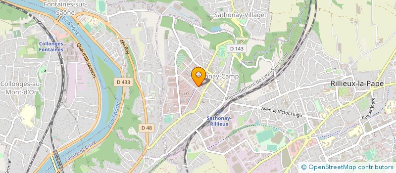 localisation de l'entreprise LISA  SATHONAY-CAMP