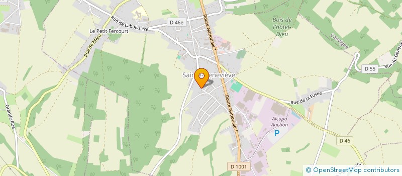 localisation de l'entreprise LISA  SAINTE-GENEVIEVE