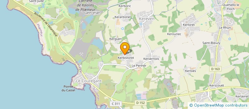 localisation de l'entreprise LISA à PLOEMEUR