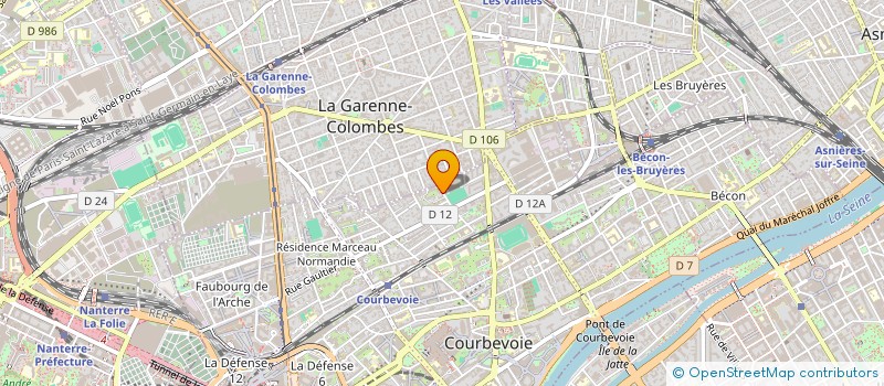 localisation de l'entreprise LISA ENGINEERING à COURBEVOIE