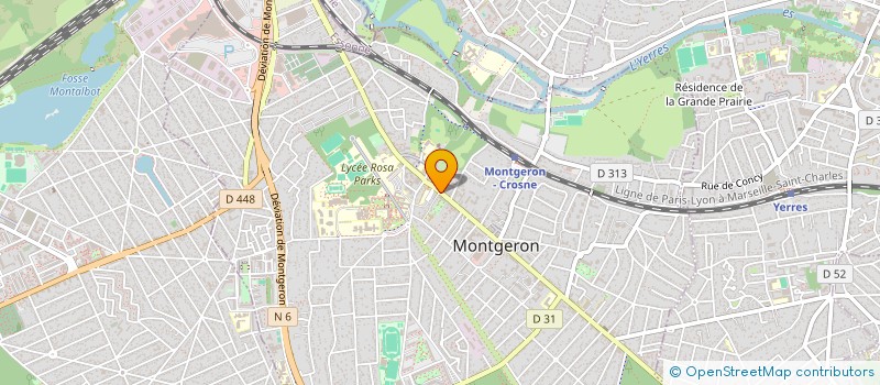 localisation de l'entreprise LISA GESTION à MONTGERON
