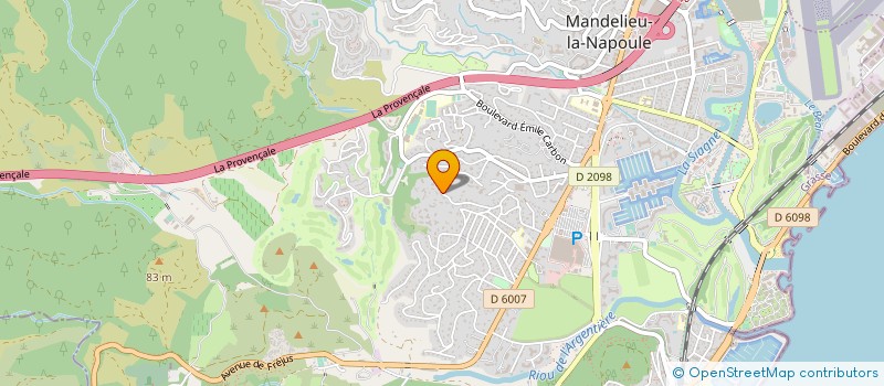 localisation de l'entreprise LISA MARIE CONSULTING à MANDELIEU-LA-NAPOULE