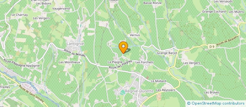 localisation de l'entreprise LISA MOITON  REGNIE-DURETTE