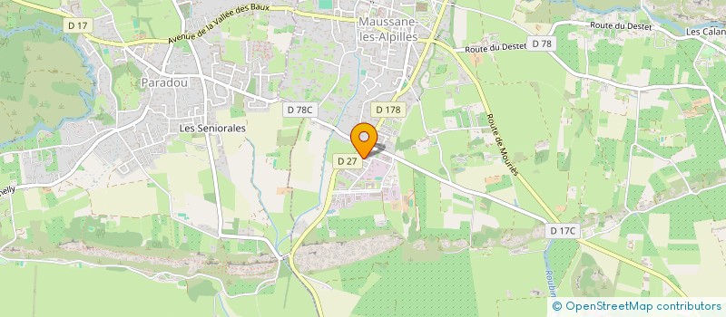 localisation de l'entreprise LISA RUIZ TAPISSIER  MAUSSANE-LES-ALPILLES