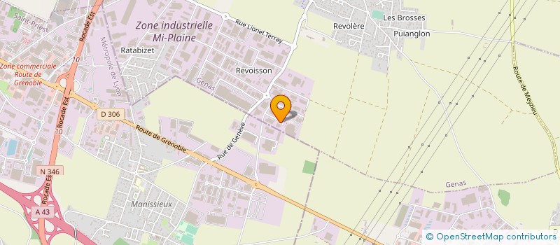 localisation de l'entreprise LISA SCI  GENAS