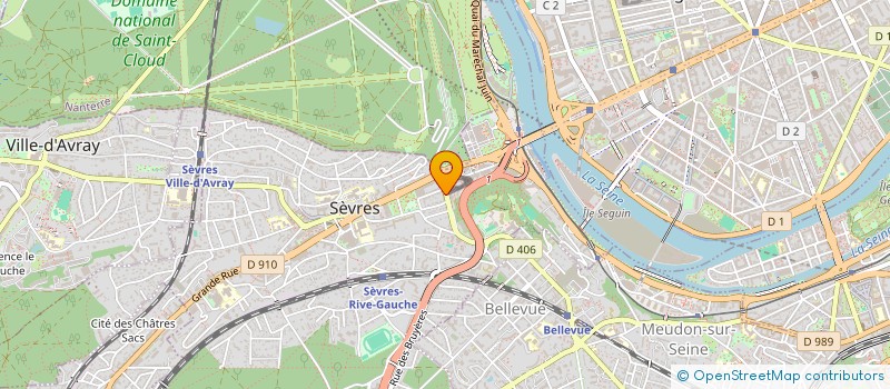 localisation de l'entreprise LISA SOFT à SEVRES
