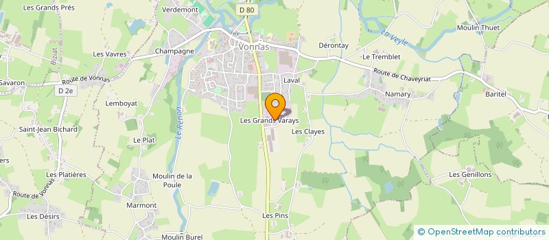 localisation de l'entreprise LISAEM à VONNAS