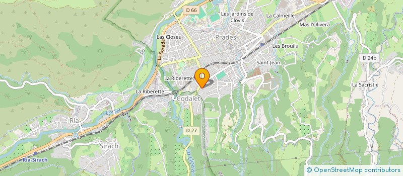 localisation de l'entreprise LISAFLOR  PRADES