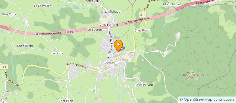 localisation de l'entreprise LISALIA  VIOLAY