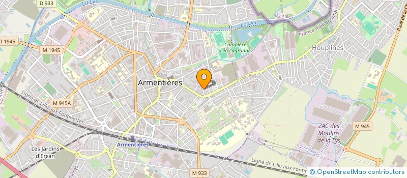 localisation de l'entreprise LISALYS à ARMENTIERES
