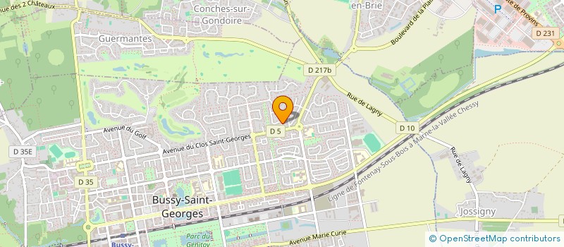 localisation de l'entreprise LISAMAGIC  BUSSY-SAINT-GEORGES