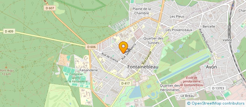 localisation de l'entreprise LISANA  FONTAINEBLEAU