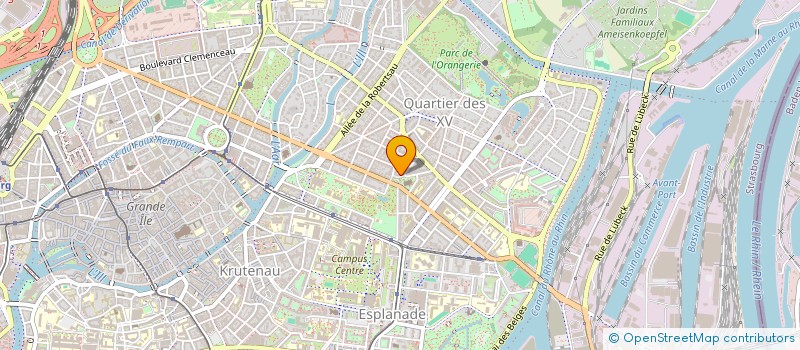 localisation de l'entreprise LISANCE  STRASBOURG