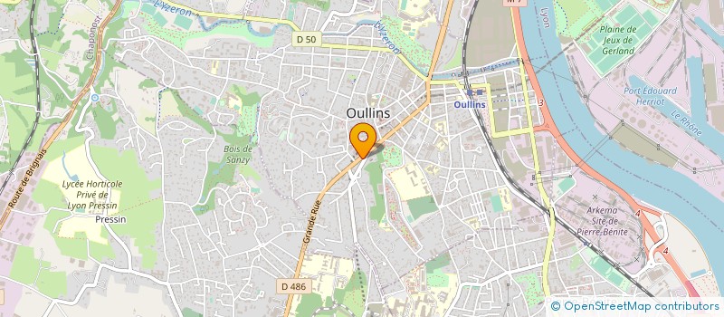 localisation de l'entreprise LISANO à OULLINS-PIERRE-BENITE