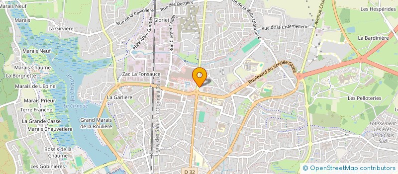 localisation de l'entreprise LISANTHUS à LES SABLES D'OLONNE