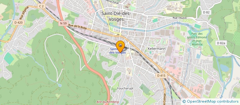 localisation de l'entreprise LISAPAT à SAINT-DIE-DES-VOSGES
