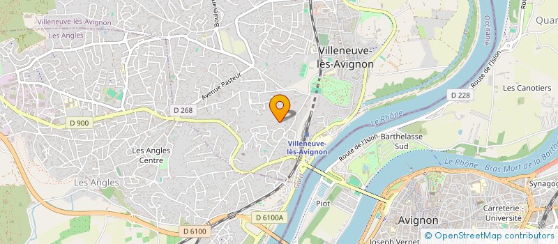 localisation de l'entreprise LISAROZ  VILLENEUVE-LES-AVIGNON
