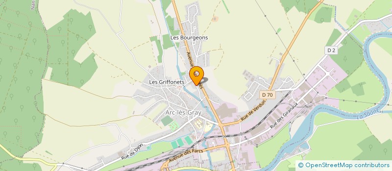 localisation de l'entreprise LISASHAMARO  ARC-LES-GRAY