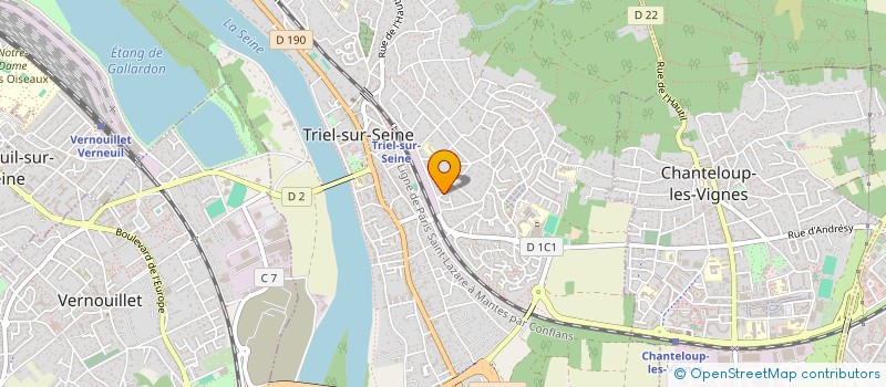 localisation de l'entreprise LISATHO à TRIEL-SUR-SEINE