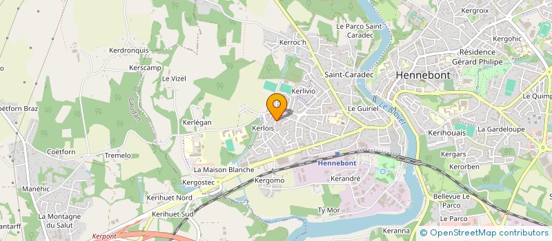 localisation de l'entreprise LISBEL  HENNEBONT