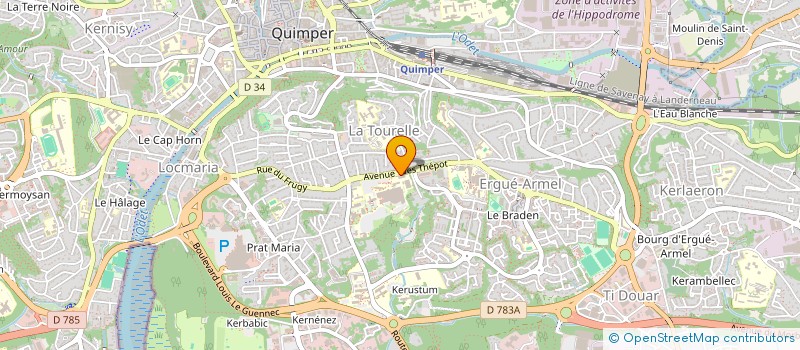 localisation de l'entreprise LISBONNE  QUIMPER