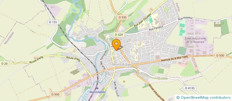localisation de l'entreprise LISE  MONTDIDIER